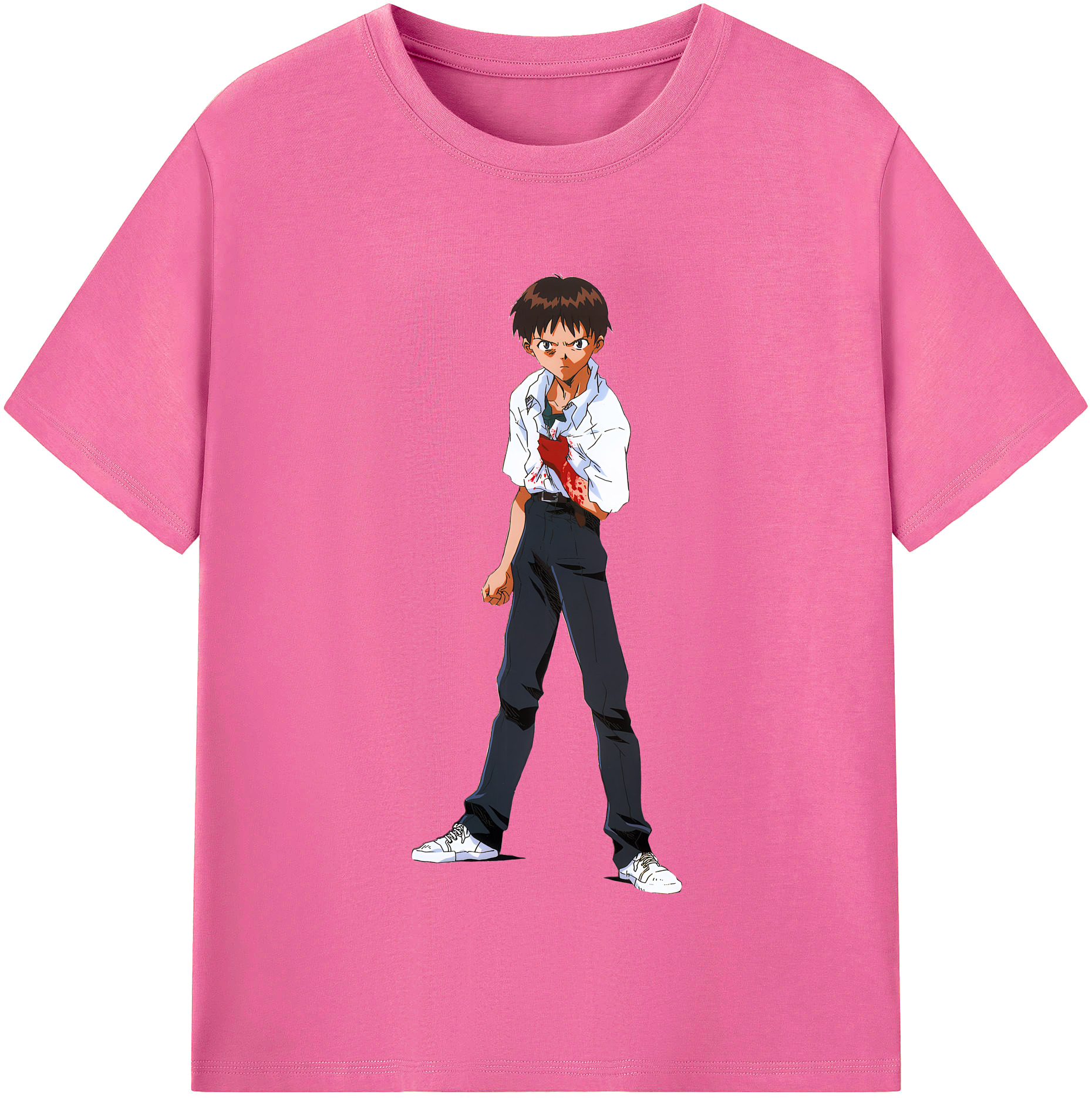 （画像用） EVA 新世紀エヴァンゲリオン レディースカジュアルプリントTシャツ（綿100％）